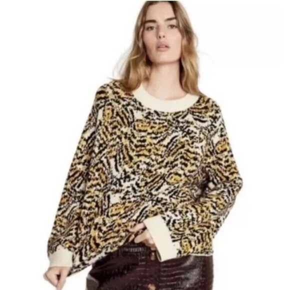 Rachel Comey x Target Tiger Print Sweater | Womens XL Wool Blend - Picture 1 of 13